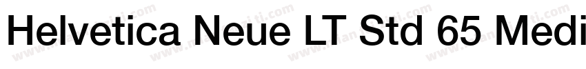 Helvetica Neue LT Std 65 Medium字体转换